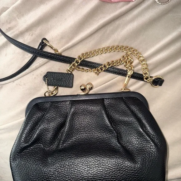 Coach Black Leather Crossbody Bag - Picture 2 of 5